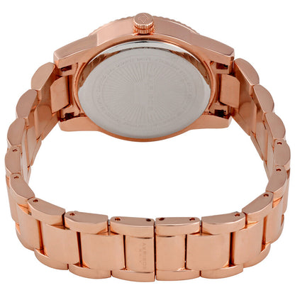 Rose Dial Rose Gold-tone Ladies Watch