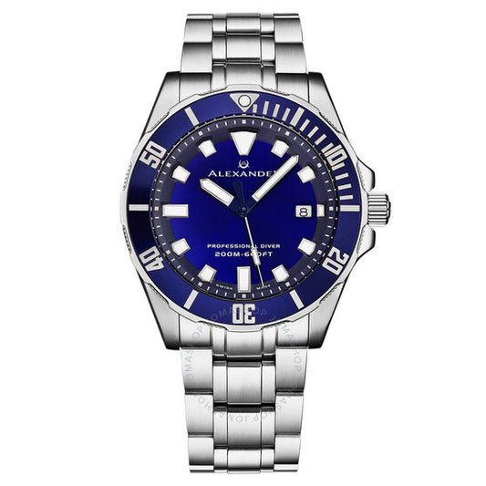 Alexander, 2 Quartz Blue Dial Men's Watch