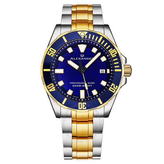 Alexander, 2 Quartz Blue Dial Men's Watch
