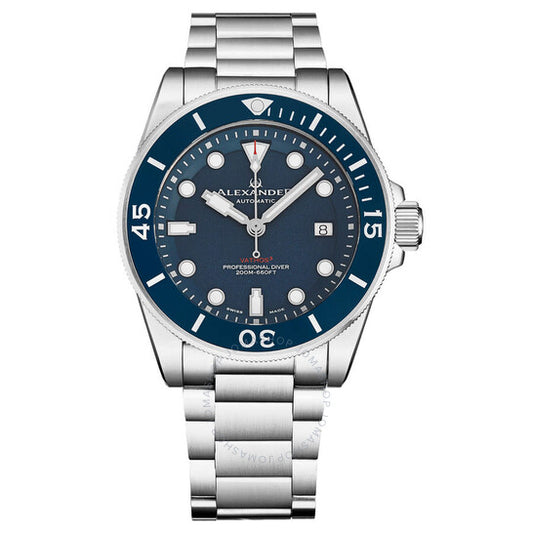 Alexander, 2 Automatic Blue Dial Men's Watch
