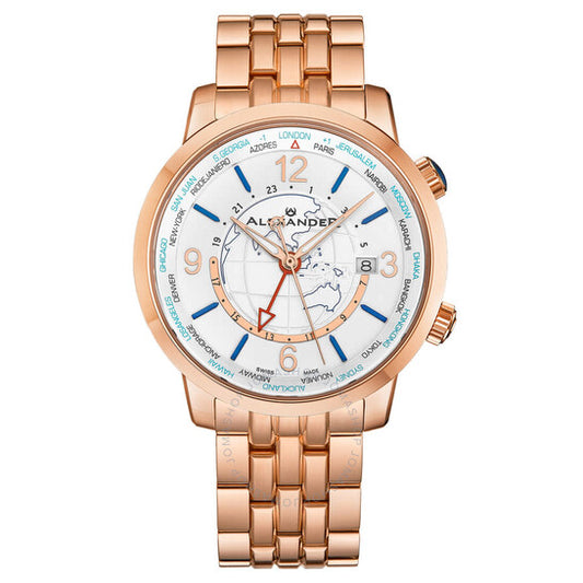 Alexander, 2 Quartz Silver Dial Men's Watch