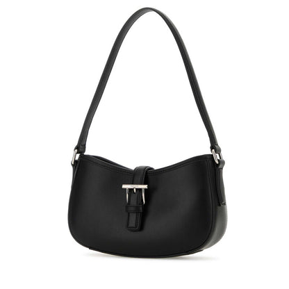 Black Leather Mini Shoulder Bag
