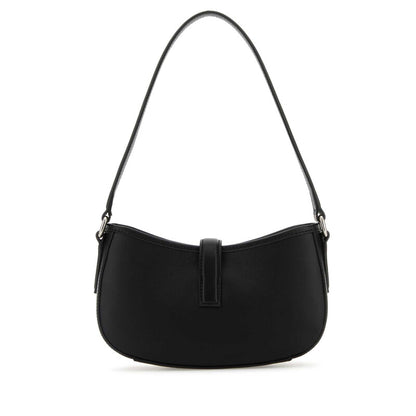 Black Leather Mini Shoulder Bag