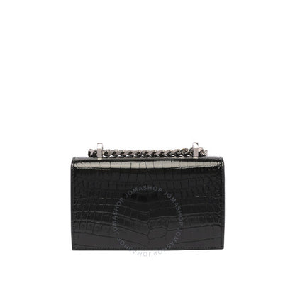 Alexander Mcqueen, Black Mini Jewelled Satchel Bag