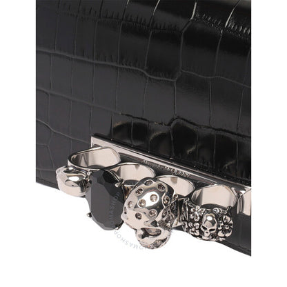 Alexander Mcqueen, Black Mini Jewelled Satchel Bag