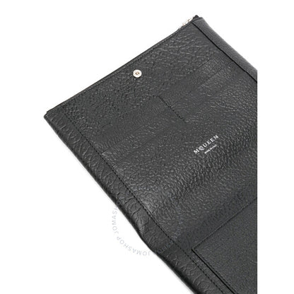 Alexander Mcqueen, Black / Silver Ladies Cross Bar Clutch