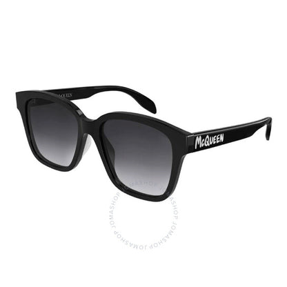 Alexander Mcqueen, Grey Gradient Square Ladies Sunglasses