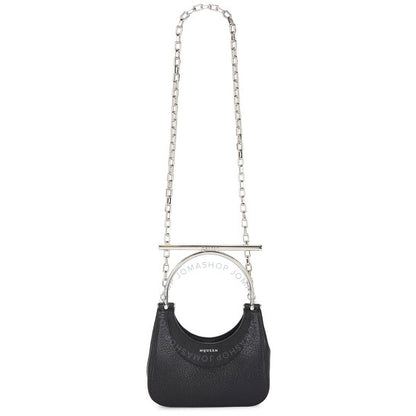 Alexander Mcqueen, Ladies Black / Silver Mini T-Bar Bag