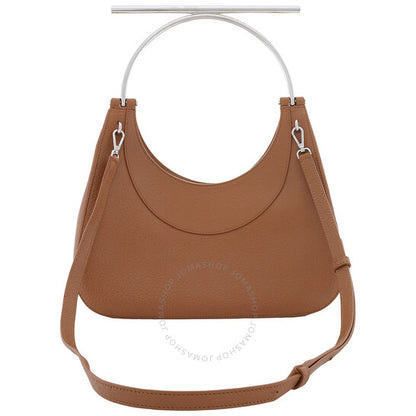 Alexander Mcqueen, Ladies Pecan / Silver T-Bar Bag