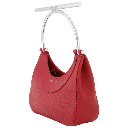 Alexander Mcqueen, Red/Silver Ladies Mini T-bar Bag
