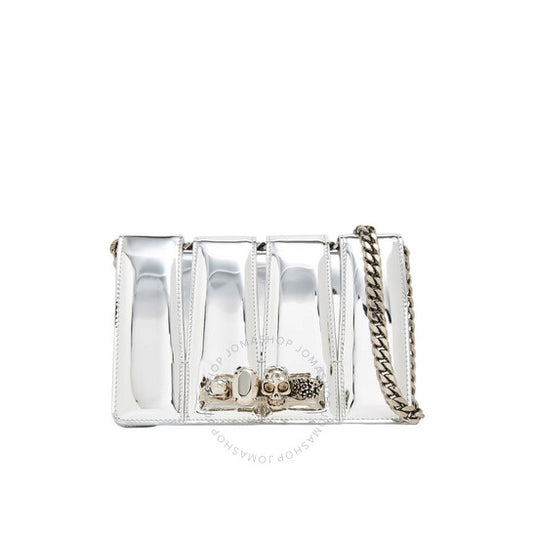 Alexander Mcqueen, Slash Chain Strap Silver Bag