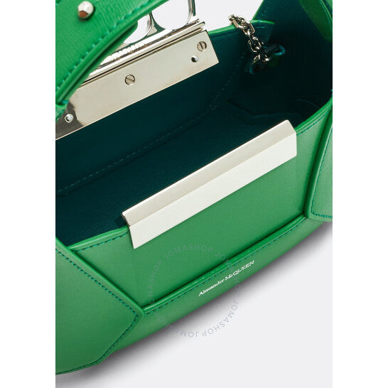 Alexander Mcqueen, The Jewelled Hobo Mini Bag In Bright Green