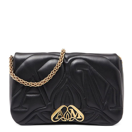 The Seal Lambskin Bag In Black