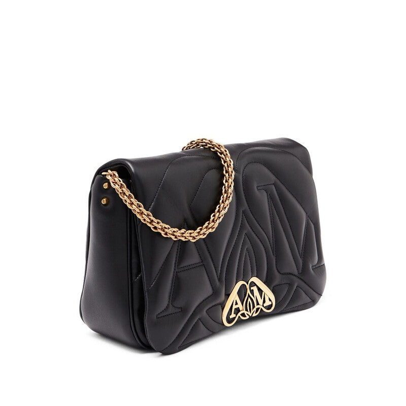 The Seal Lambskin Bag In Black