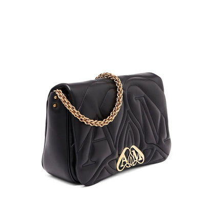 The Seal Lambskin Bag In Black