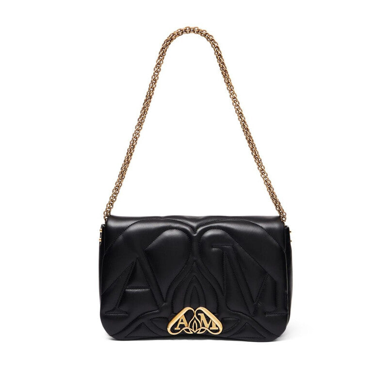 The Seal Lambskin Bag In Black