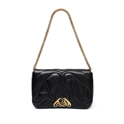The Seal Lambskin Bag In Black