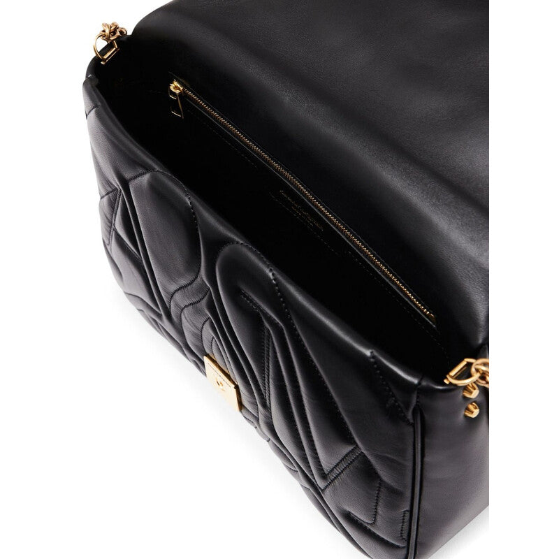 The Seal Lambskin Bag In Black