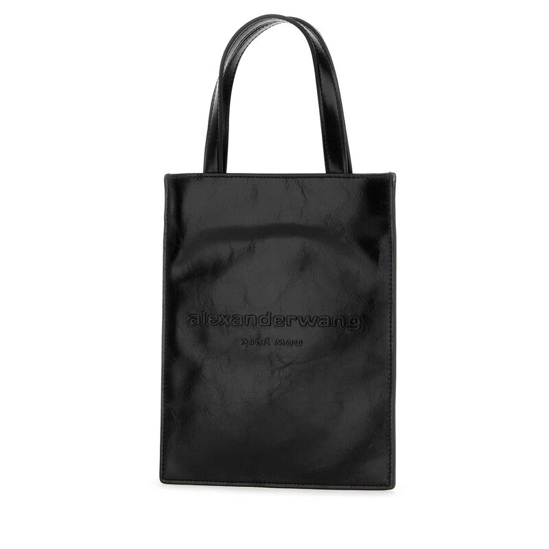 Black Leather Small Pinch Handbag