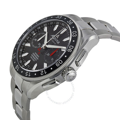 Alpina, 4 Chronograph Automatic Black Dial Steel Men's Watch