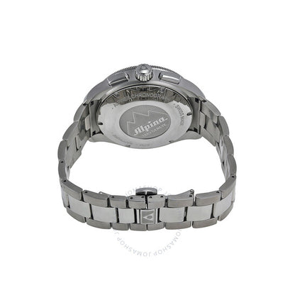 Alpina, 4 Chronograph Automatic Black Dial Steel Men's Watch