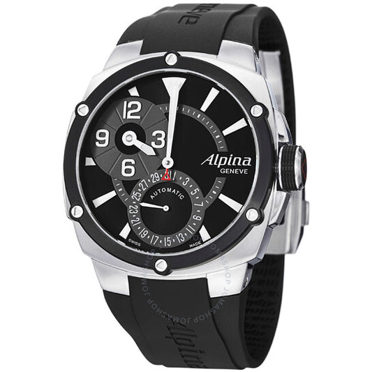 Alpina, Adventure Avalanche Black Dial Rubber Strap Automatic Men's Watch 950LBG4AE6
