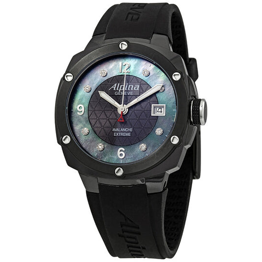Alpina, Adventure Black Mother of Pearl Diamond Dial Men's Watch