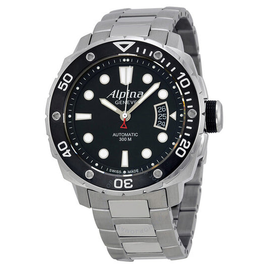 Alpina, Adventure Extreme Diver Black Dial Stainless Steel Watch 525LB4V26B