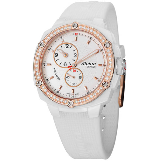 Alpina, Adventure Extreme White Dial White Rubber Ladies Watch AL650LSSS3AEDC4