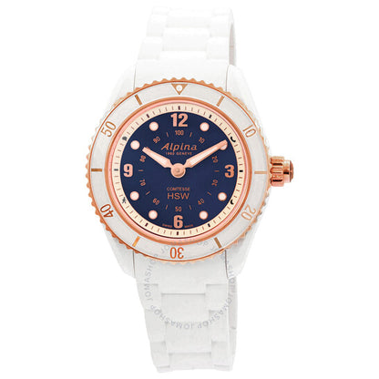Alpina, Alarm Quartz Blue Dial Ladies Smart Watch
