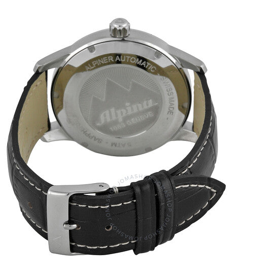 Alpina, Alpiner Automatic Black Dial Black Leather Men's Watch