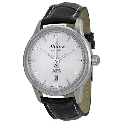 Alpina, Alpiner Automatic Silver Dial Black Leather Men's Watch