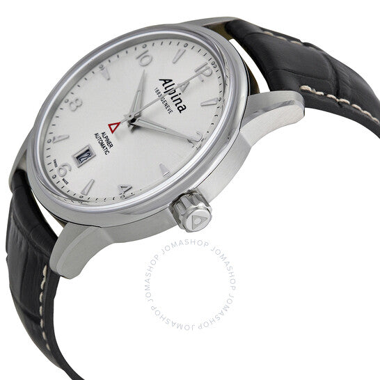Alpina, Alpiner Automatic Silver Dial Black Leather Men's Watch