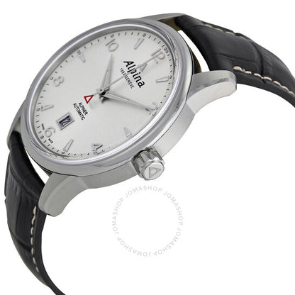 Alpina, Alpiner Automatic Silver Dial Black Leather Men's Watch