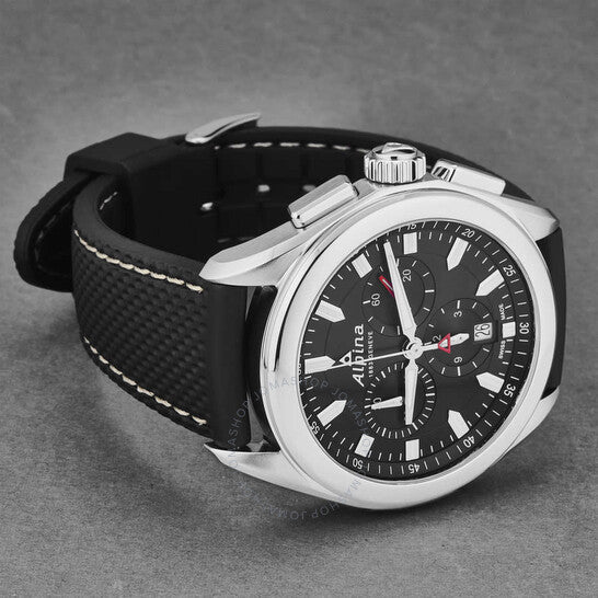 Alpina, Alpiner Chronograph Quartz Black Dial Men's Watch