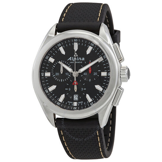 Alpina, Alpiner Chronograph Quartz Black Dial Men's Watch