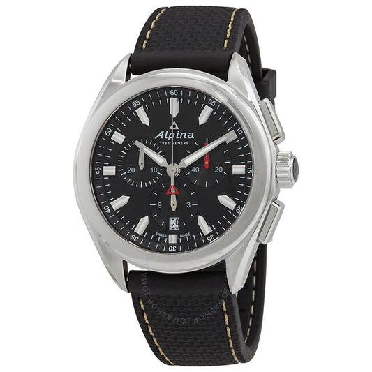 Alpina, Alpiner Chronograph Quartz Black Dial Men's Watch