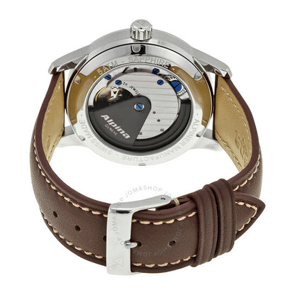 Alpina, Alpiner Manufacture Silver Dial Brown Leather Men's Watch