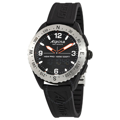 Alpina, Alpiner X Quartz Black Dial Men's Smart Watch