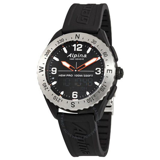 Alpina, Alpiner X Quartz Black Dial Men's Smart Watch