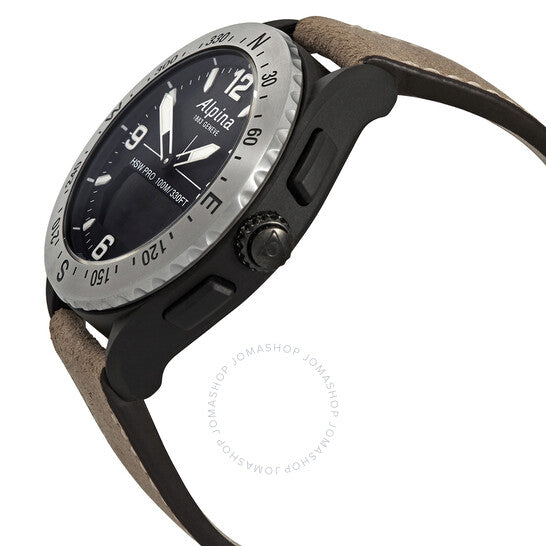 Alpina, AlpinerX Alarm Quartz Analog-Digital Black Dial Men's Watch