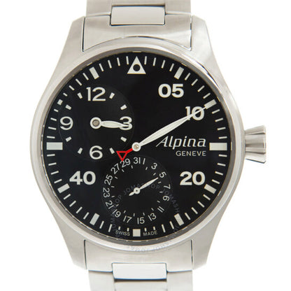 Alpina, Automatic Black Dial Black Leather Men's Watch