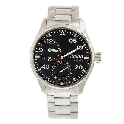 Alpina, Automatic Black Dial Black Leather Men's Watch