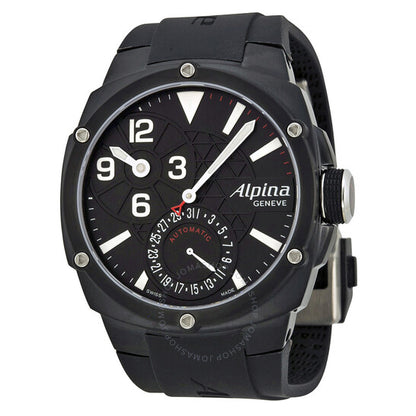 Alpina, Automatic Black Dial Black Rubber Men's Watch 950LBB4FBAE6