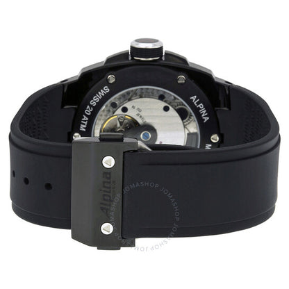 Alpina, Automatic Black Dial Black Rubber Men's Watch 950LBB4FBAE6