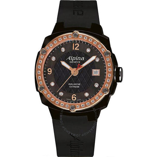 Alpina, Avalanche Extreme Black Mother of Pearl Dial Ladies Watch