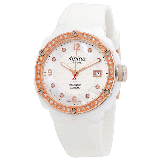 Alpina, Avalanche White Mother of Pearl Dial Ladies Watch 240MPWD3AEDC4