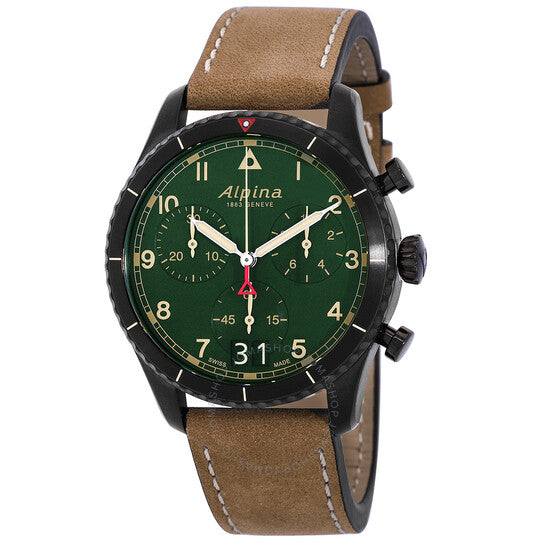 Alpina, Chronograph Quartz Green Dial Men's Watch
