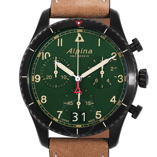 Alpina, Chronograph Quartz Green Dial Men's Watch