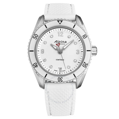 Alpina, Comtesse Quartz Diamond Silver Dial Ladies Watch